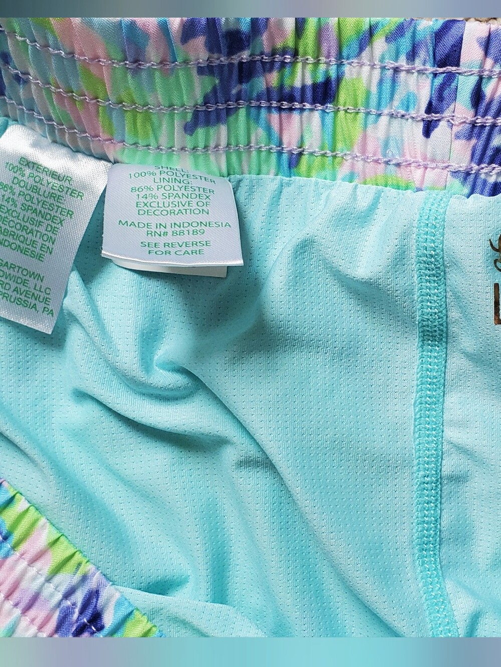NWOT Lilly Pulitzer Luxletic Shorts Size XL - Picture 4 of 5